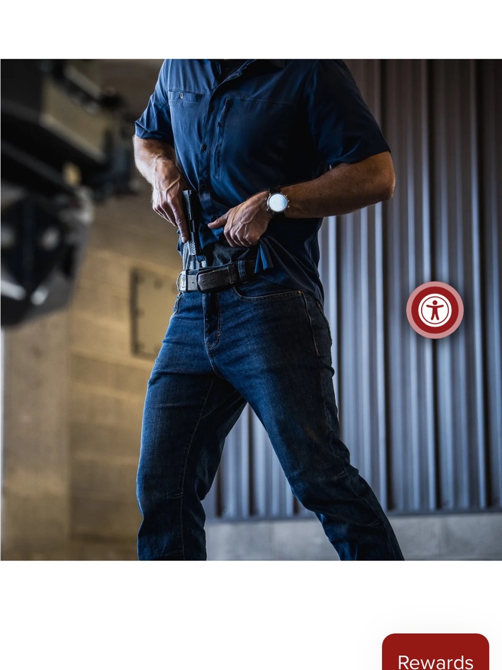 Slim Straight Dark Blue Jeans for Men